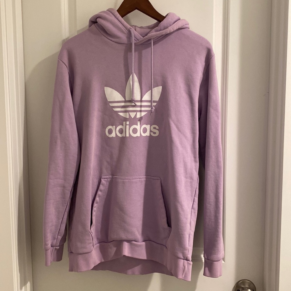 Lavender Adidas Hoodie Size: Medium